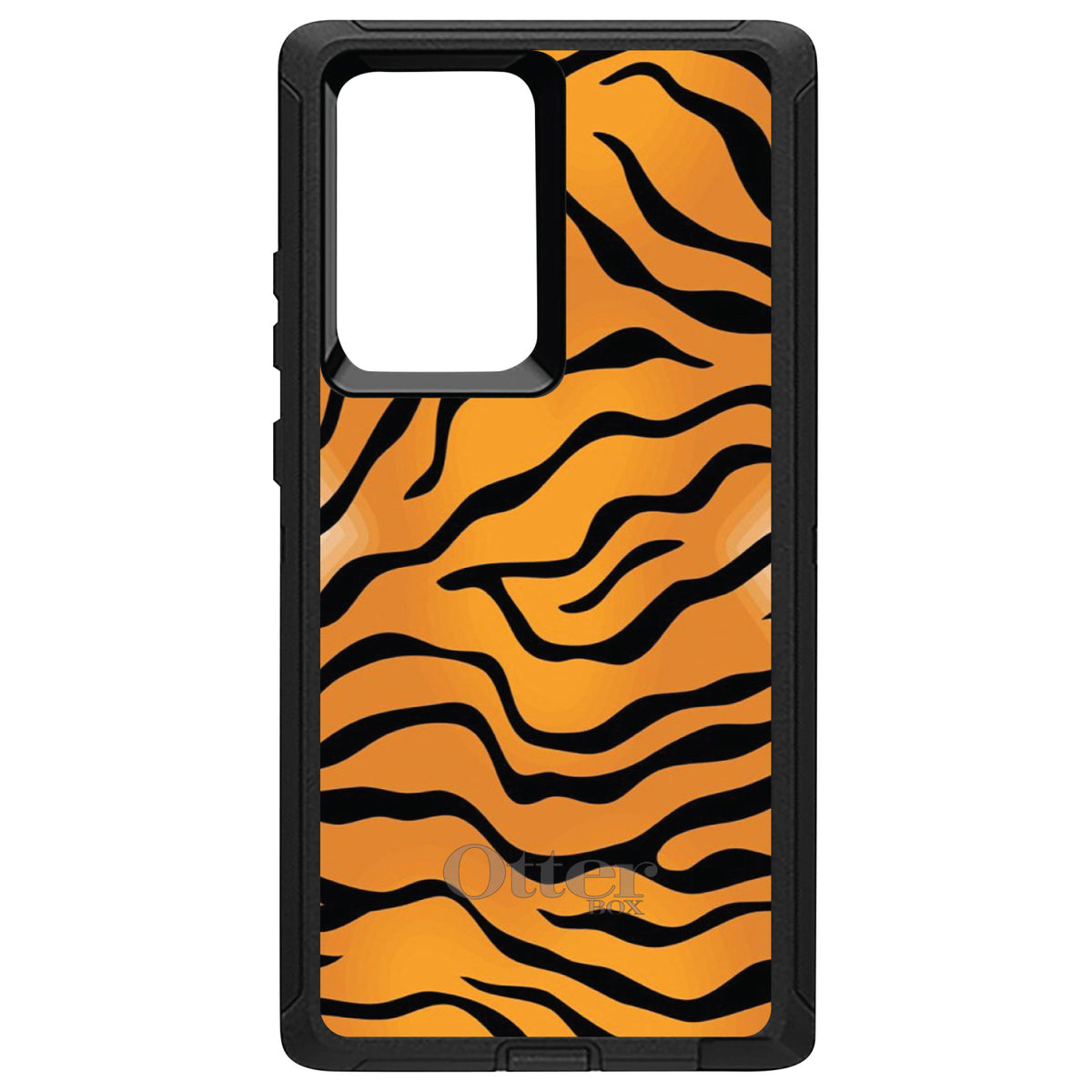 Orange Black White Tiger Skin OtterBox Defender Case for iPhone & Galaxy, view 13