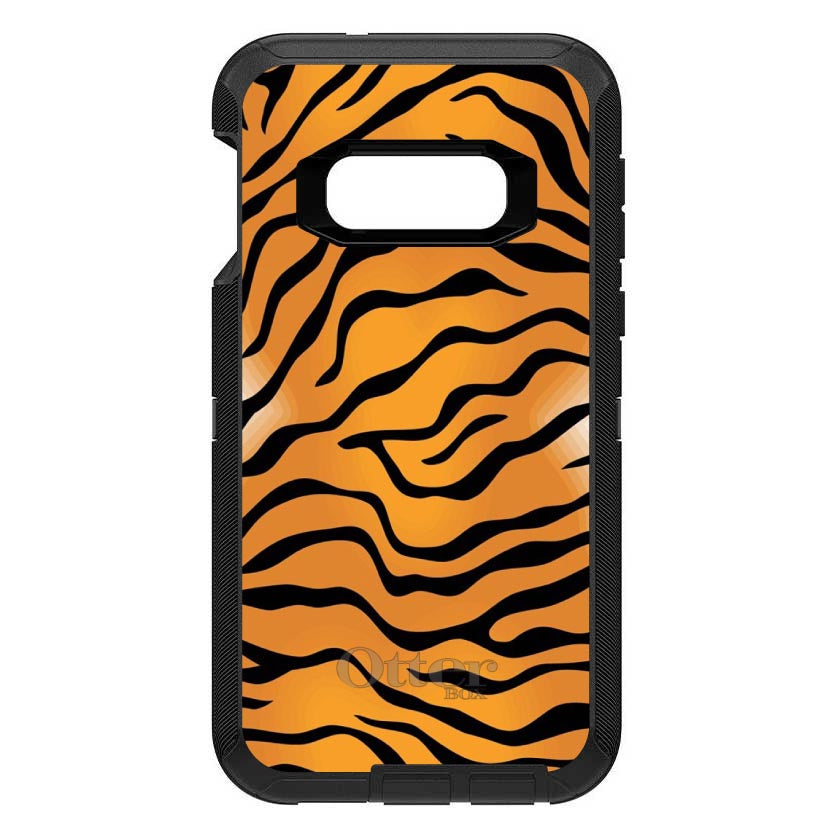 Orange Black White Tiger Skin OtterBox Defender Case for iPhone & Galaxy, view 10