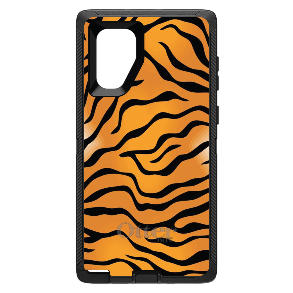 Orange Black White Tiger Skin OtterBox Defender Case for iPhone & Galaxy, view 15