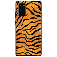 DistinctInk® Hard Plastic Snap-On Case for Apple iPhone or Samsung Galaxy - Orange Black White Tiger Skin