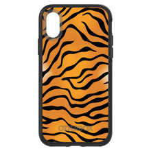 DistinctInk™ OtterBox Symmetry Series Case for Apple iPhone / Samsung Galaxy / Google Pixel - Orange Black White Tiger Skin