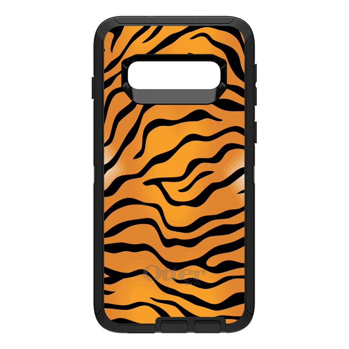 Orange Black White Tiger Skin OtterBox Defender Case for iPhone & Galaxy, view 9