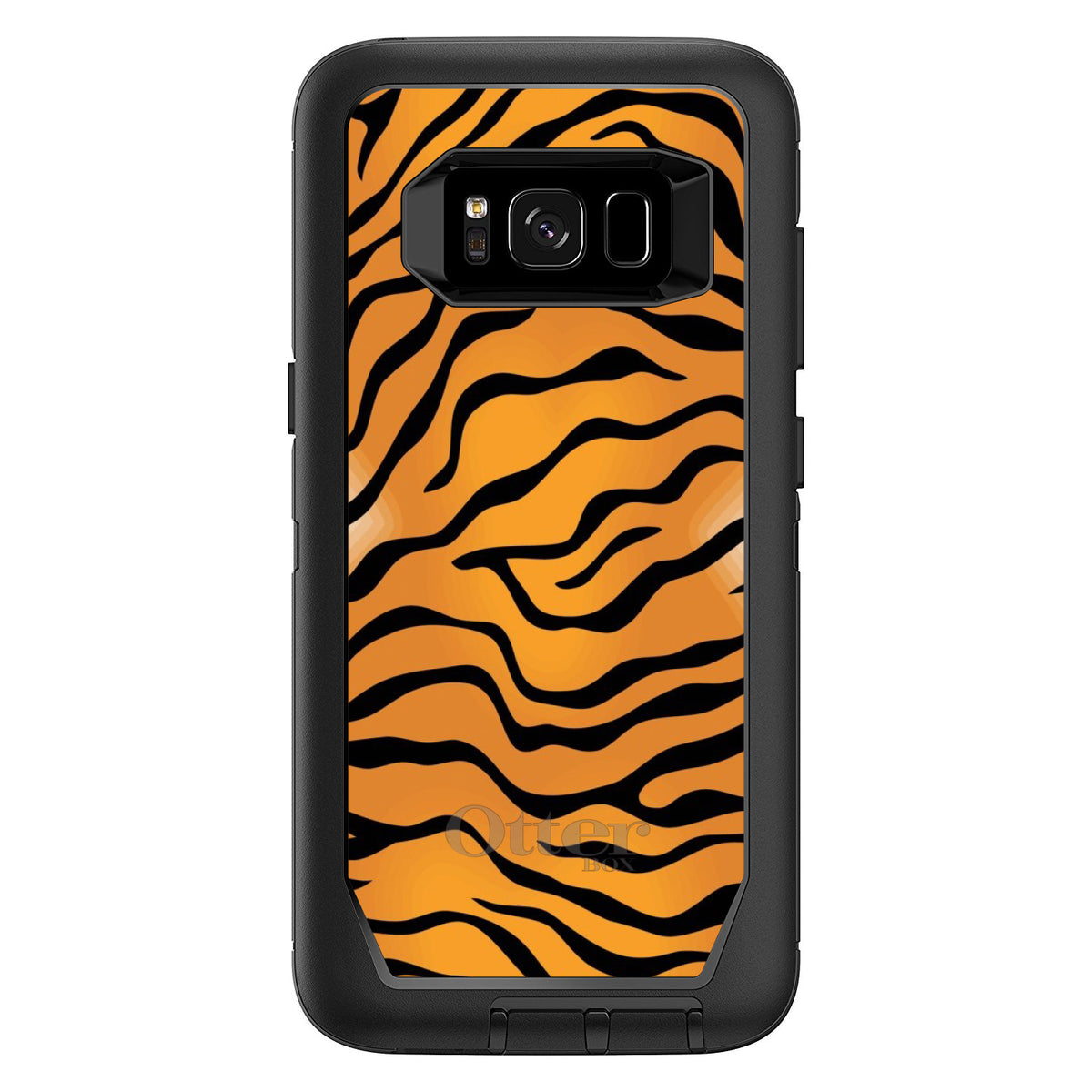 Orange Black White Tiger Skin OtterBox Defender Case for iPhone & Galaxy, view 12