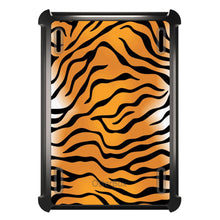 DistinctInk™ OtterBox Defender Series Case for Apple iPad / iPad Pro / iPad Air / iPad Mini - Orange Black White Tiger Skin