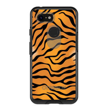 DistinctInk™ OtterBox Symmetry Series Case for Apple iPhone / Samsung Galaxy / Google Pixel - Orange Black White Tiger Skin