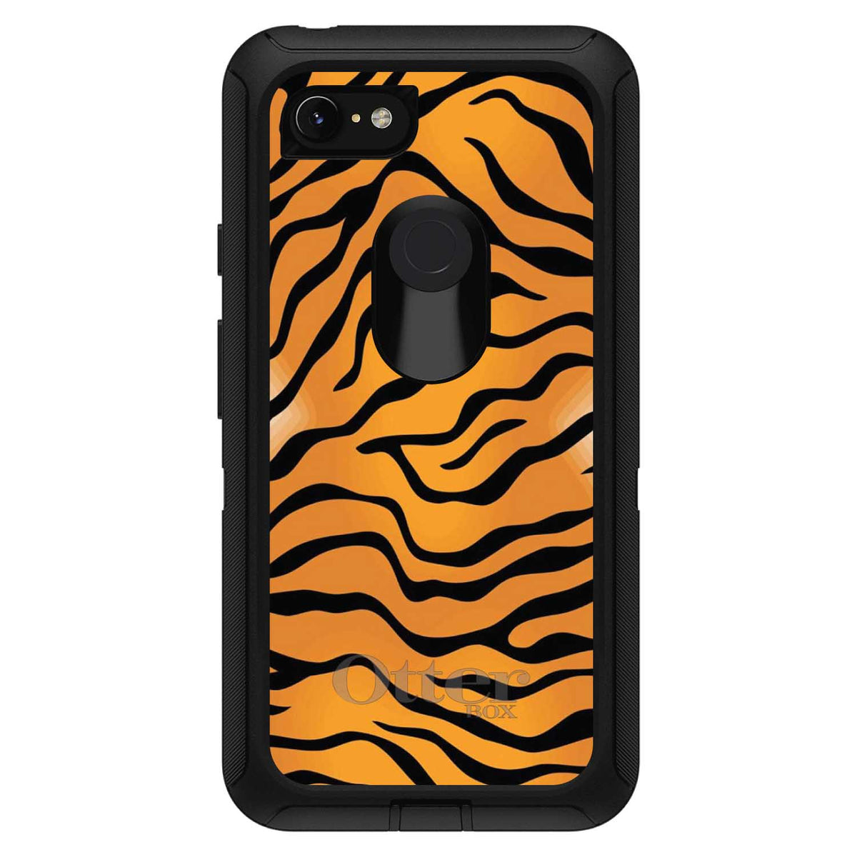 Orange Black White Tiger Skin OtterBox Defender Case for iPhone & Galaxy, view 18