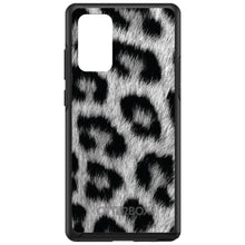 DistinctInk™ OtterBox Symmetry Series Case for Apple iPhone / Samsung Galaxy / Google Pixel - Black White Snow Leopard Fur