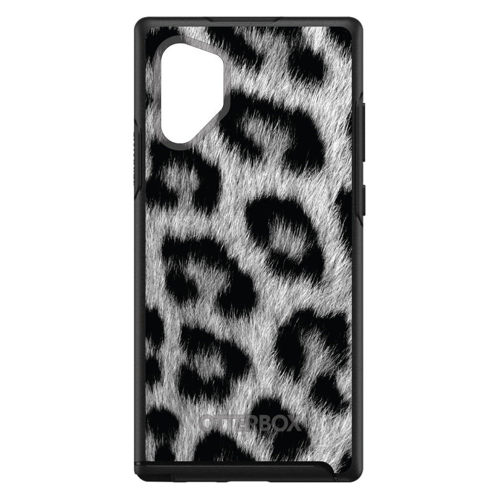 Black White Snow Leopard Fur OtterBox Symmetry Case for iPhone & Galaxy, view 11