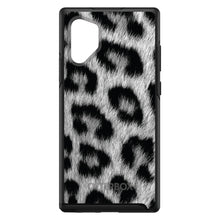 DistinctInk™ OtterBox Symmetry Series Case for Apple iPhone / Samsung Galaxy / Google Pixel - Black White Snow Leopard Fur