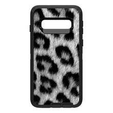 DistinctInk™ OtterBox Defender Series Case for Apple iPhone / Samsung Galaxy / Google Pixel - Black White Snow Leopard Fur