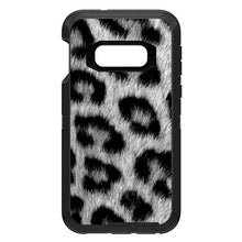 DistinctInk™ OtterBox Defender Series Case for Apple iPhone / Samsung Galaxy / Google Pixel - Black White Snow Leopard Fur