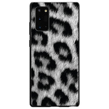 DistinctInk® Hard Plastic Snap-On Case for Apple iPhone or Samsung Galaxy - Black White Snow Leopard Fur