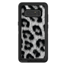 DistinctInk™ OtterBox Defender Series Case for Apple iPhone / Samsung Galaxy / Google Pixel - Black White Snow Leopard Fur