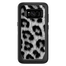 DistinctInk™ OtterBox Defender Series Case for Apple iPhone / Samsung Galaxy / Google Pixel - Black White Snow Leopard Fur