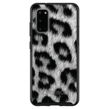 DistinctInk™ OtterBox Symmetry Series Case for Apple iPhone / Samsung Galaxy / Google Pixel - Black White Snow Leopard Fur