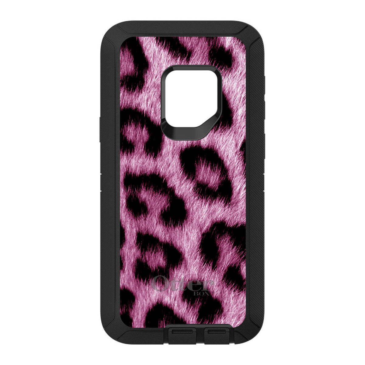 Pink Black Leopard Fur Skin OtterBox Defender Case for iPhone & Galaxy, view 11