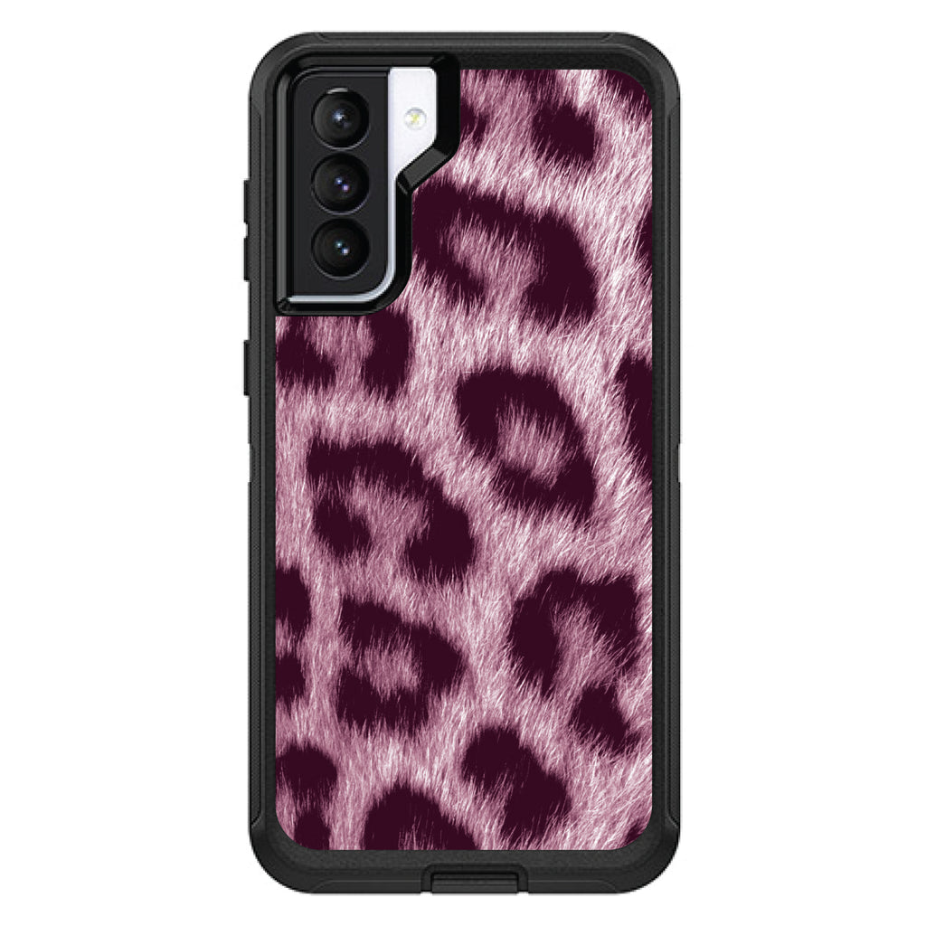 Pink Black Leopard Fur Skin OtterBox Defender Case for iPhone & Galaxy, view 6