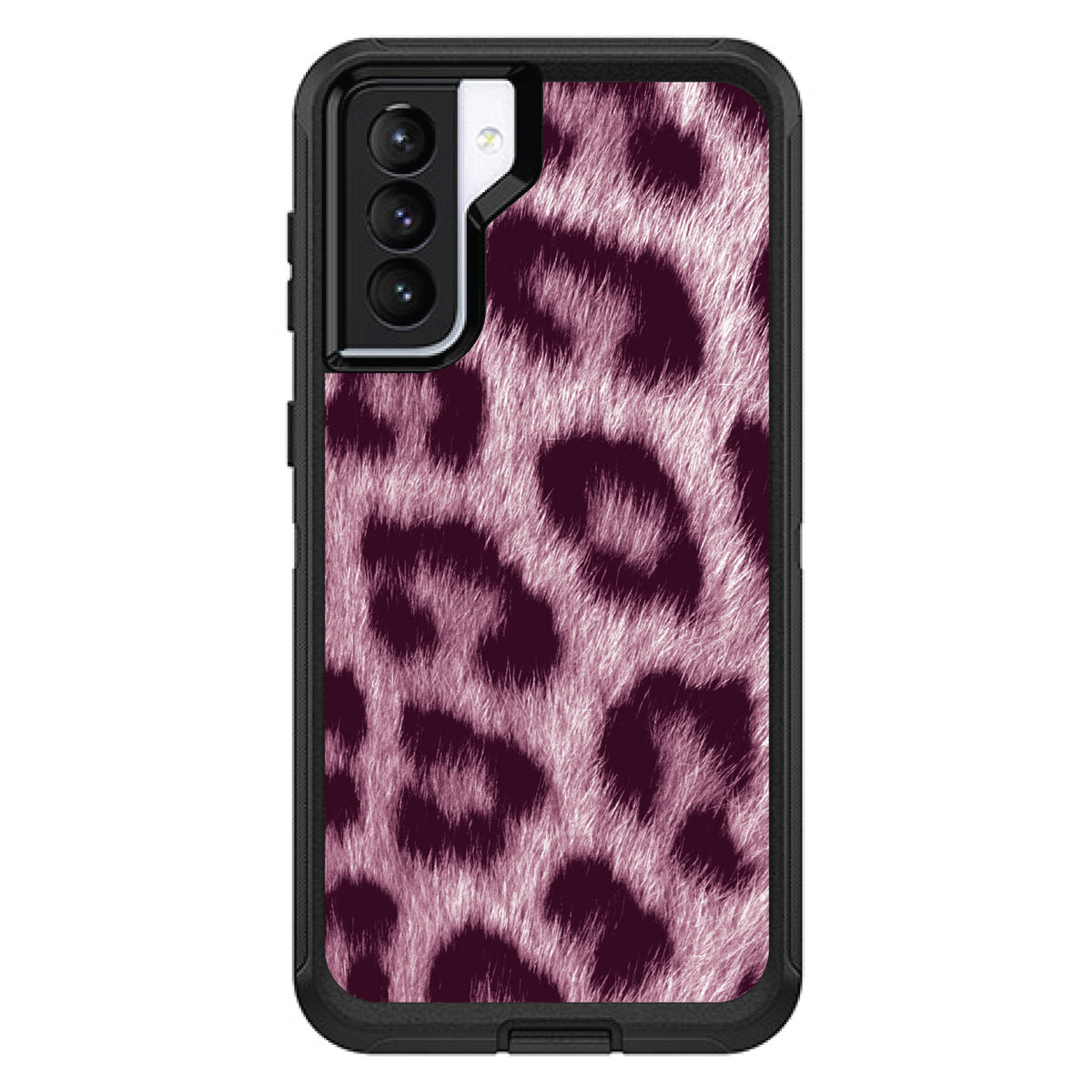 Pink Black Leopard Fur Skin OtterBox Defender Case for iPhone & Galaxy, view 5