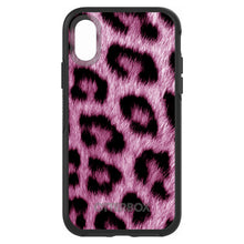 DistinctInk™ OtterBox Symmetry Series Case for Apple iPhone / Samsung Galaxy / Google Pixel - Pink Black Leopard Fur Skin