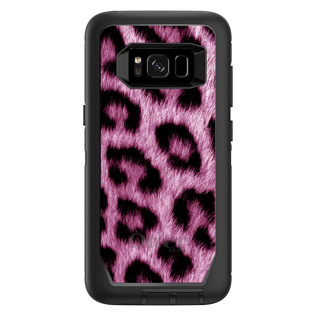 Pink Black Leopard Fur Skin OtterBox Defender Case for iPhone & Galaxy, view 12