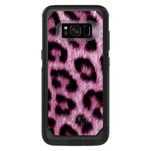 DistinctInk™ OtterBox Commuter Series Case for Apple iPhone or Samsung Galaxy - Pink Black Leopard Fur Skin