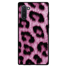 DistinctInk® Hard Plastic Snap-On Case for Apple iPhone or Samsung Galaxy - Pink Black Leopard Fur Skin