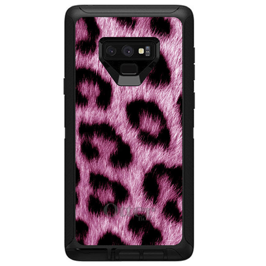 Pink Black Leopard Fur Skin OtterBox Defender Case for iPhone & Galaxy, view 16