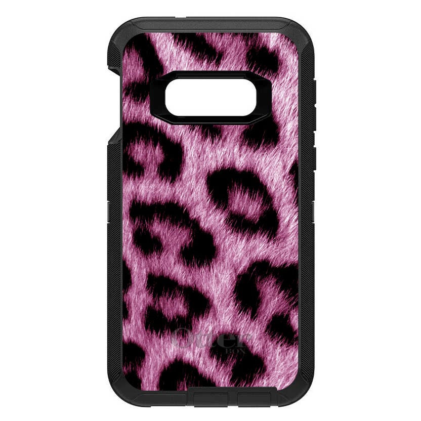 Pink Black Leopard Fur Skin OtterBox Defender Case for iPhone & Galaxy, view 10