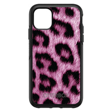 DistinctInk™ OtterBox Symmetry Series Case for Apple iPhone / Samsung Galaxy / Google Pixel - Pink Black Leopard Fur Skin