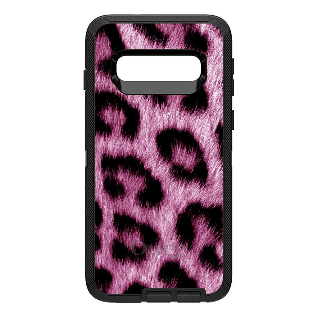 Pink Black Leopard Fur Skin OtterBox Defender Case for iPhone & Galaxy, view 9