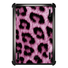 DistinctInk™ OtterBox Defender Series Case for Apple iPad / iPad Pro / iPad Air / iPad Mini - Pink Black Leopard Fur Skin