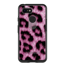 DistinctInk™ OtterBox Symmetry Series Case for Apple iPhone / Samsung Galaxy / Google Pixel - Pink Black Leopard Fur Skin