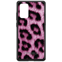 DistinctInk™ OtterBox Symmetry Series Case for Apple iPhone / Samsung Galaxy / Google Pixel - Pink Black Leopard Fur Skin