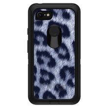 DistinctInk™ OtterBox Defender Series Case for Apple iPhone / Samsung Galaxy / Google Pixel - Blue Black Leopard Fur Skin