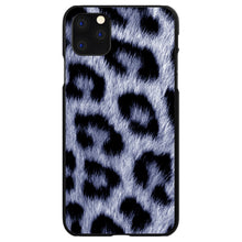 DistinctInk® Hard Plastic Snap-On Case for Apple iPhone or Samsung Galaxy - Blue Black Leopard Fur Skin