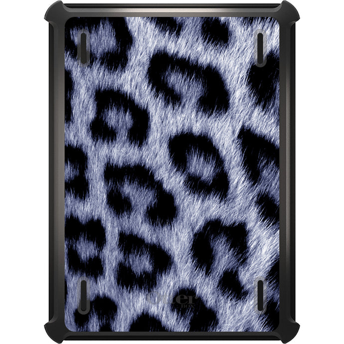 DistinctInk™ OtterBox Defender Series Case for Apple iPad / iPad Pro / iPad Air / iPad Mini - Blue Black Leopard Fur Skin