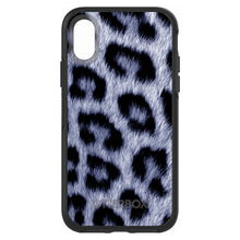 DistinctInk™ OtterBox Symmetry Series Case for Apple iPhone / Samsung Galaxy / Google Pixel - Blue Black Leopard Fur Skin