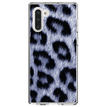 DistinctInk® Clear Shockproof Hybrid Case for Apple iPhone / Samsung Galaxy / Google Pixel - Blue Black Leopard Fur Skin Print