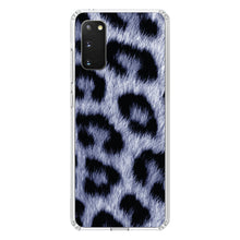 DistinctInk® Clear Shockproof Hybrid Case for Apple iPhone / Samsung Galaxy / Google Pixel - Blue Black Leopard Fur Skin Print