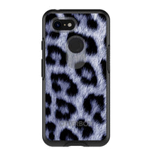 DistinctInk™ OtterBox Symmetry Series Case for Apple iPhone / Samsung Galaxy / Google Pixel - Blue Black Leopard Fur Skin