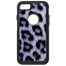 DistinctInk™ OtterBox Commuter Series Case for Apple iPhone or Samsung Galaxy - Blue Black Leopard Fur Skin