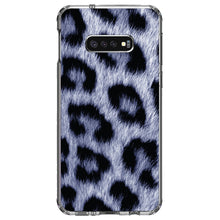 DistinctInk® Clear Shockproof Hybrid Case for Apple iPhone / Samsung Galaxy / Google Pixel - Blue Black Leopard Fur Skin Print