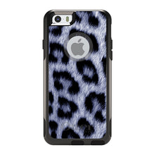 DistinctInk™ OtterBox Commuter Series Case for Apple iPhone or Samsung Galaxy - Blue Black Leopard Fur Skin