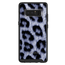 DistinctInk™ OtterBox Symmetry Series Case for Apple iPhone / Samsung Galaxy / Google Pixel - Blue Black Leopard Fur Skin
