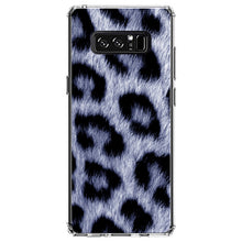DistinctInk® Clear Shockproof Hybrid Case for Apple iPhone / Samsung Galaxy / Google Pixel - Blue Black Leopard Fur Skin Print