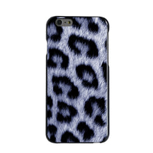 DistinctInk® Hard Plastic Snap-On Case for Apple iPhone or Samsung Galaxy - Blue Black Leopard Fur Skin