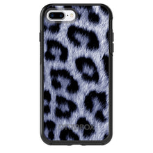 DistinctInk™ OtterBox Symmetry Series Case for Apple iPhone / Samsung Galaxy / Google Pixel - Blue Black Leopard Fur Skin