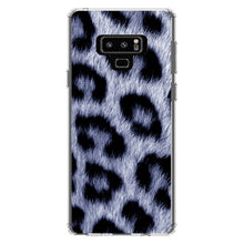 DistinctInk® Clear Shockproof Hybrid Case for Apple iPhone / Samsung Galaxy / Google Pixel - Blue Black Leopard Fur Skin Print