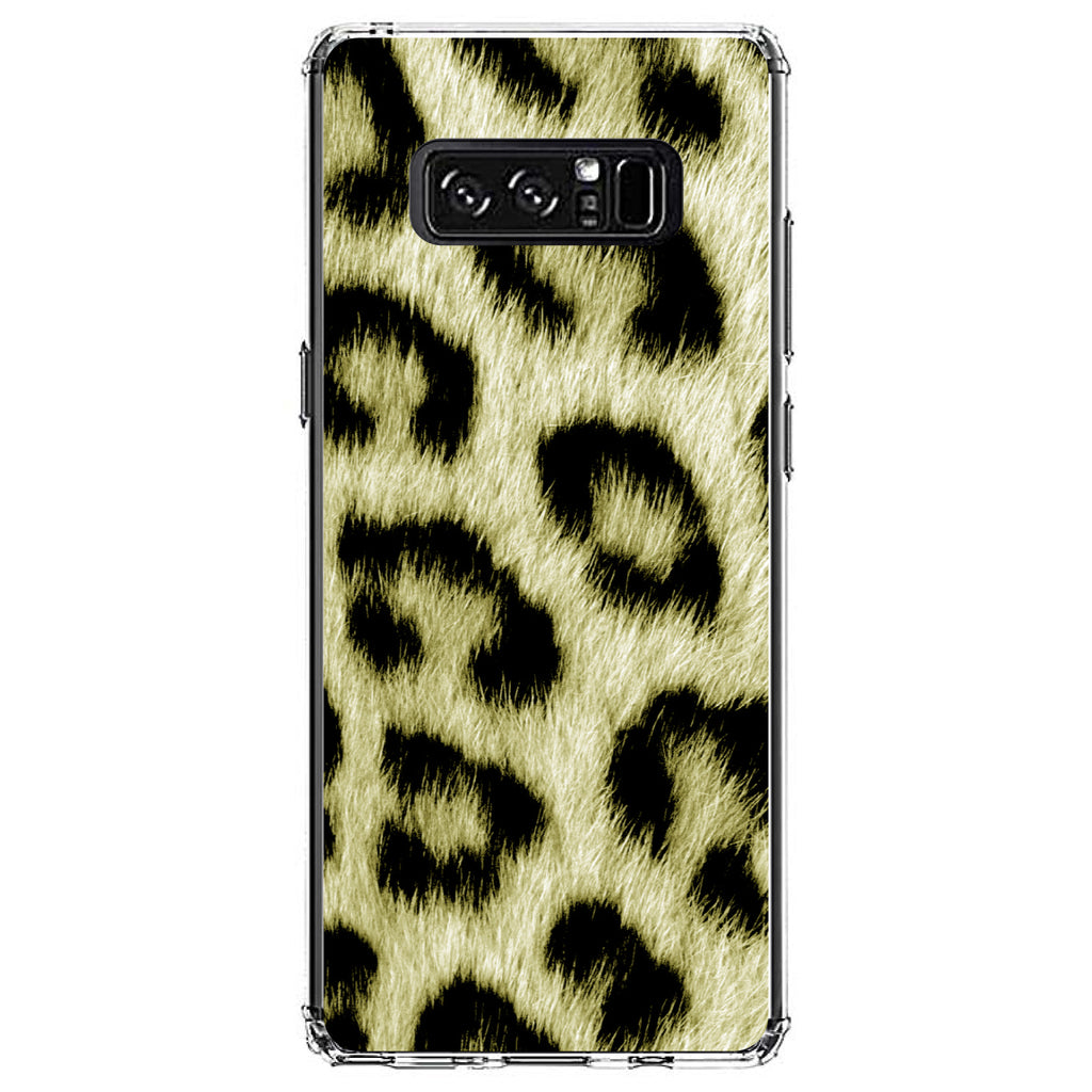 Yellow Black Leopard Fur Skin Print Clear Shockproof iPhone Case, view 12