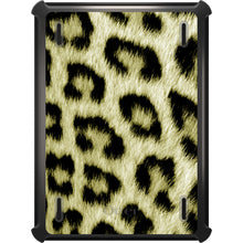 DistinctInk™ OtterBox Defender Series Case for Apple iPad / iPad Pro / iPad Air / iPad Mini - Yellow Black Leopard Fur Skin